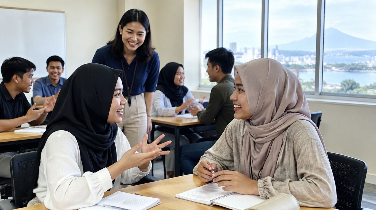 Kelas bahasa Jepang di Makassar